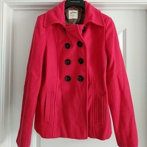 Old Navy Red Peacoat