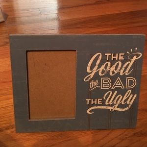 "The good the bad the ugly" picture frame