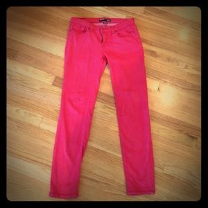 Red BDG cigarette mid rise jeans from Urban O