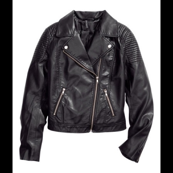 H and M Divided black motorcycle jacket