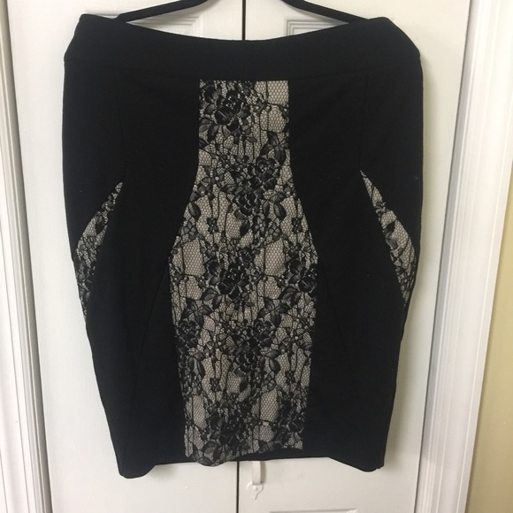 Kim Kardashian Midi Skirt W/ Lace