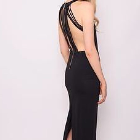 BRAND NEW BLACK MULTI STRAP MAXI DRESS