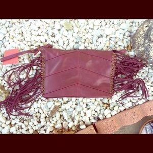 Brand new Burgundy clutch!