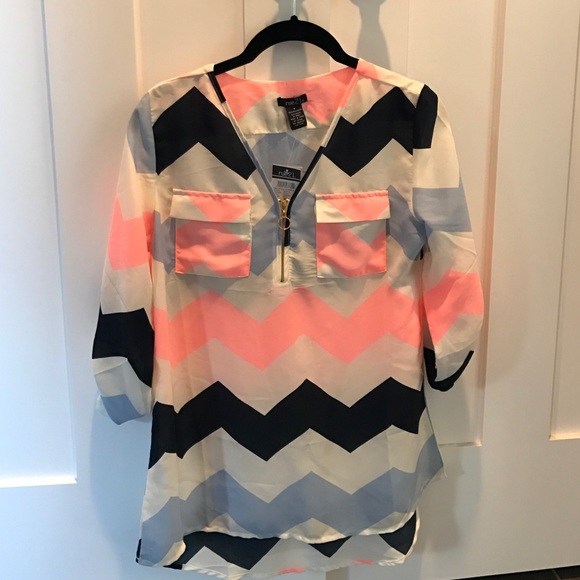 Rue 21 Chevron striped blouse