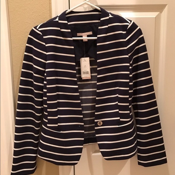 Banana republic stripe blazer