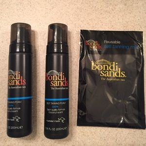 Bondi Sands Dark Self Tanning Foam Duo with Mitt