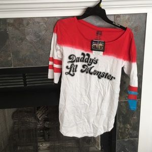 Harley Quinn Shirt (Daddy's Lil Monster) Medium