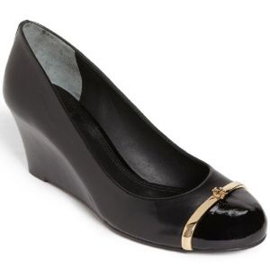 Tory Burch Black Wedge Pumps