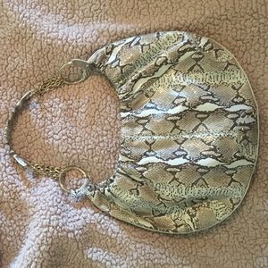 Bebe Vintage snakeskin leather shoulder bag