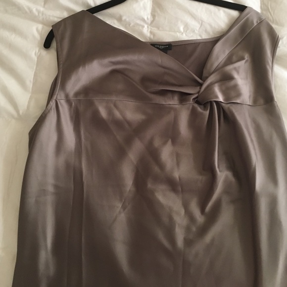 Blouse, metallic beige new