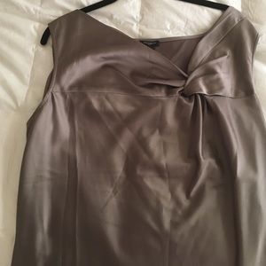 Blouse, metallic beige new