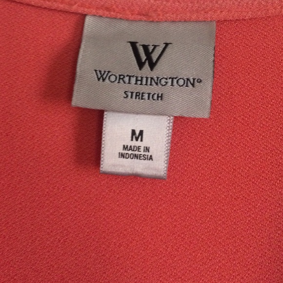 Color-block draped neck Worthington Dress, size M - Picture 2 of 4