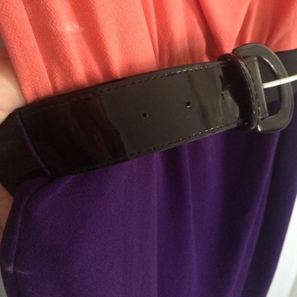 Color-block draped neck Worthington Dress, size M - Picture 3 of 4