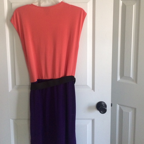 Color-block draped neck Worthington Dress, size M - Picture 4 of 4