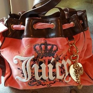 Juicy Couture Velour Peach Tote
