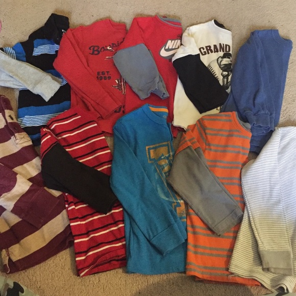 Boys 5T 10 long sleeved shirts