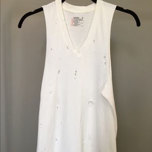 Destressed Hanes Vintage Tank