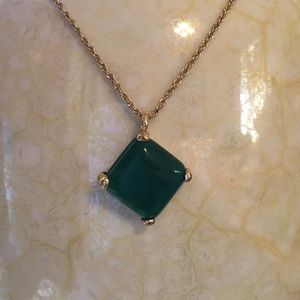 Kendra Scott Gold with Green Stone Necklace