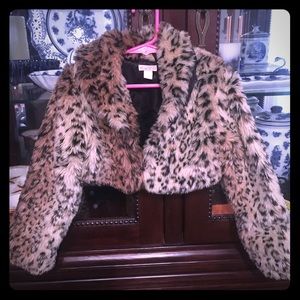 Girls Leopard shrug