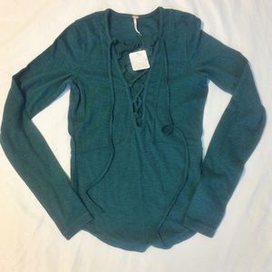 ✨SALE Free People Lace-Up Top NWT✨