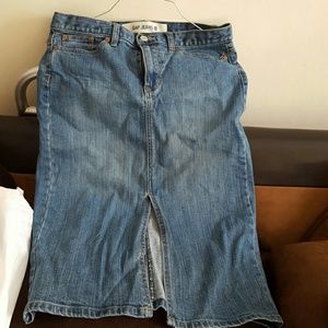 Gap denim skirt size 6