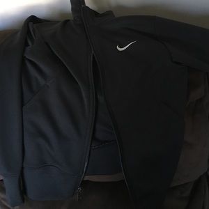 Black Zip-up boys Nike sweatshirt
