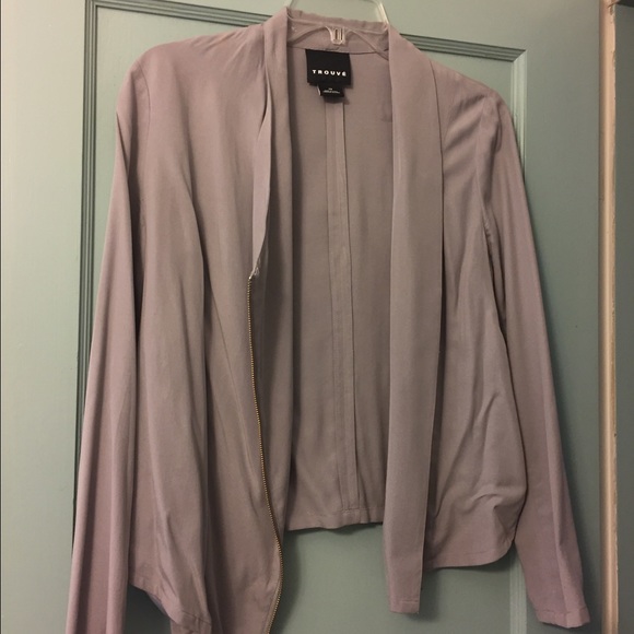 Trouve Draped Moto Jacket