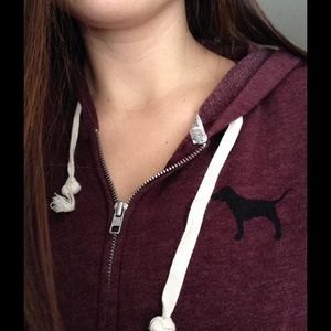 Victoria's Secret Pink Full Zip Hooded Jacket