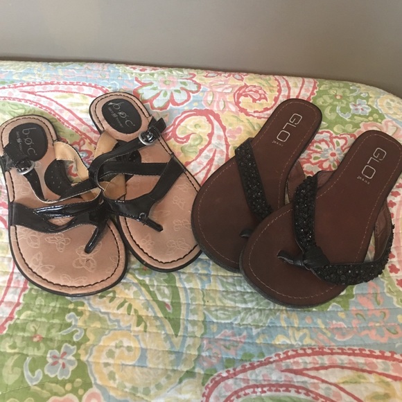 Born and Glo black sandals. Sz 6. EUC