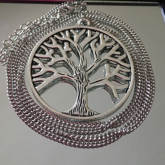 Tree of Life pingente necklace silver plated925