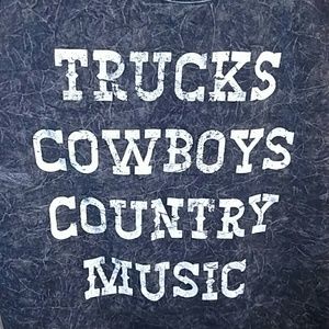 Trucks/Cowboys Distressed Tank Top