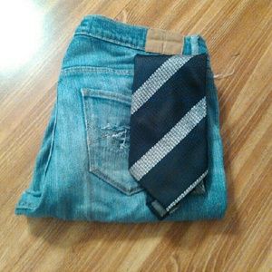 Abercrombie Jeans & Burberry Tie bundle