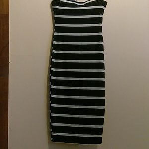 Midi striped tube dress (worn only once)