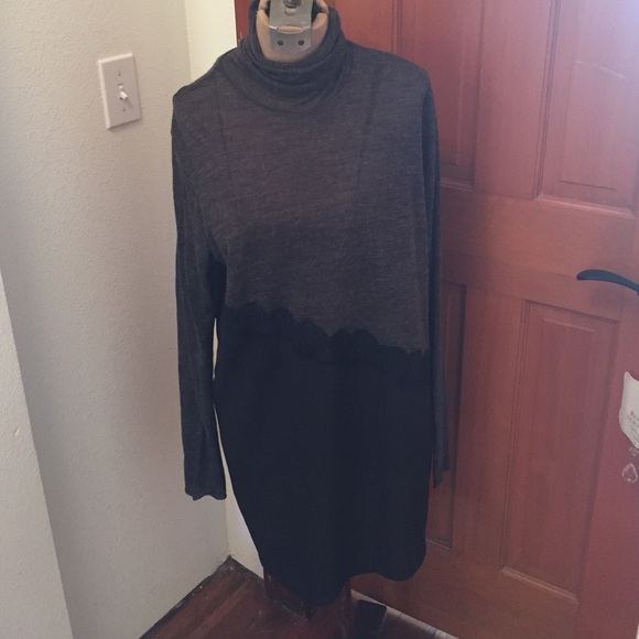 Unique dress with lace, silk, and cotton