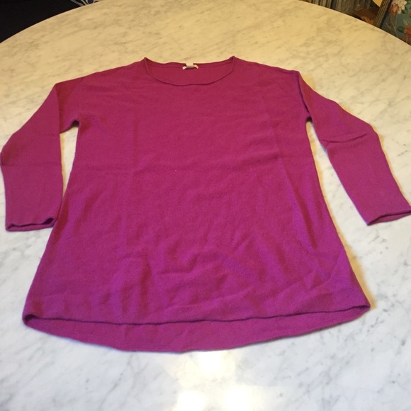 100% Cashmere Sweater Magenta