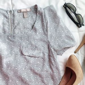 Dot pattered lightweight blouse