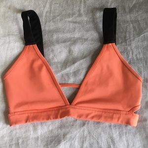 LA Hearts coral/orange triangle bra