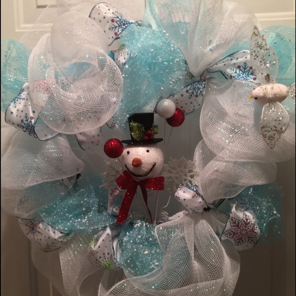 Deco mesh wreath