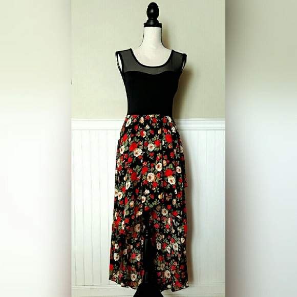 NWOT Floral Assymetrical Dress