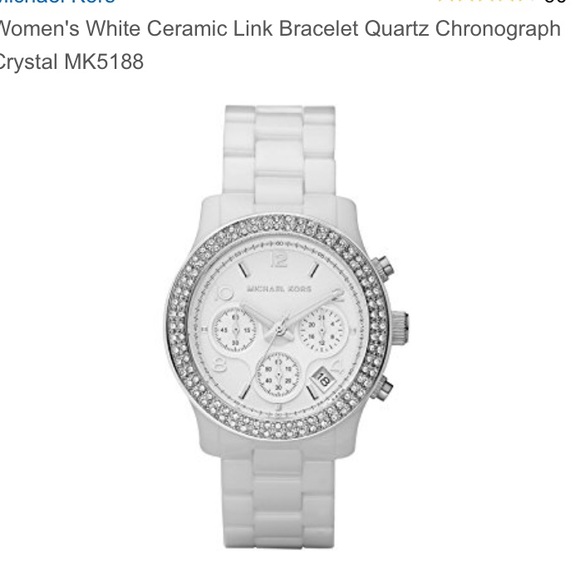 Michael Kors ceramic chronograph watch