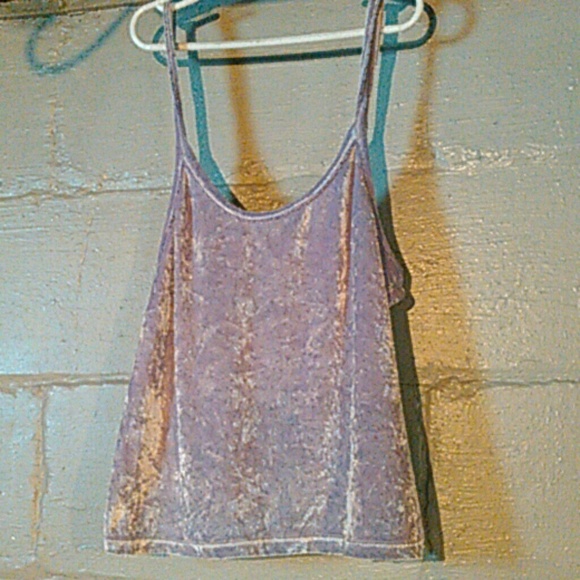 🎉SALE!- Vintage purple velvet crop top - Picture 1 of 3