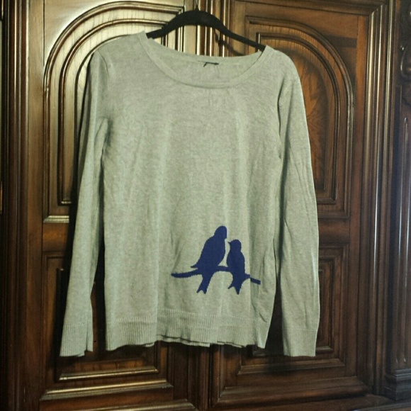 Blue bird sweater