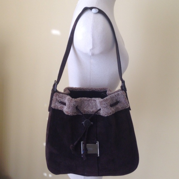Gorg Stuart weitzman brown suede purse!