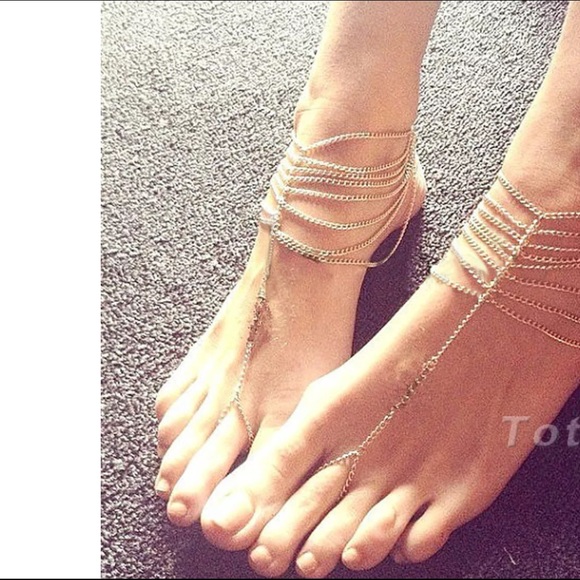 🌈✅Fashion multi chain ankle bracelet