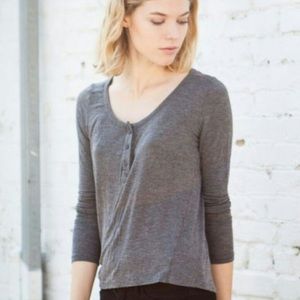 Brandy Melville John Galt Nadia Grey Long Sleeve