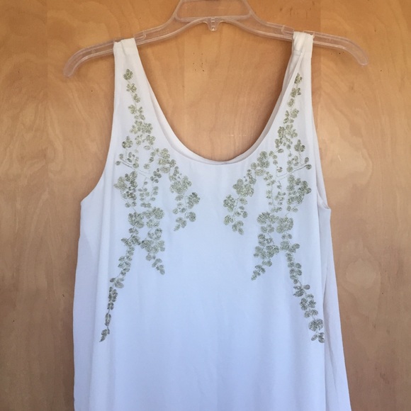 White Ya Los Angeles Chiffon Shift Dress