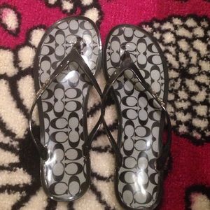 Women's authentic Coach flip flops