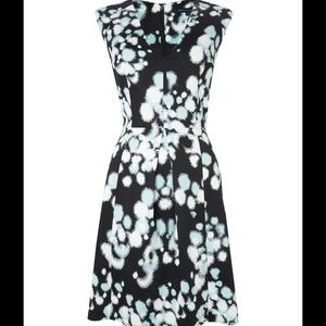 French Connection printed fit and flare dress sz 4