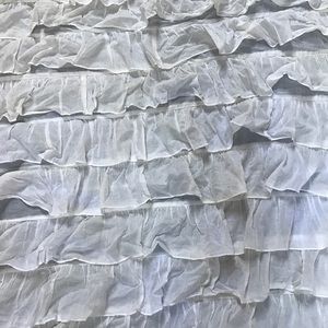 Urban Outfitters Accents Uo Ivory Waterfall Ruffle Shower