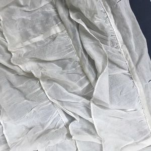 Urban Outfitters Accents Uo Ivory Waterfall Ruffle Shower